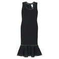 thumbnail image 1 of Akris Robe Moulante en Jersey avec Dentelle Noire pour Femmes - 4, 1 of 2