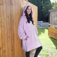 thumbnail image 5 of Catalonia Oversized Blanket Hoodie Sweatshirt, Wearable Lounging Fleece Pullover, Gift for Adults Women Men Kids Wife, 5 of 6