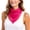 Z68-Hot Pink, variant on LILIYA Chiffon Scarf for Women Removable Flower Neck Scarf Soft Fashion Rose Scarves Versatile Headband or Hair Band for Neck, Hair, Purse & Belt Accessory