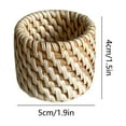 thumbnail image 3 of HengDidi Handcrafted Rattan Napkin Rings, Woven Wooden Table Decor for Dining, Elegant and Sturdy for Restaurants or Home Use, 3 of 7
