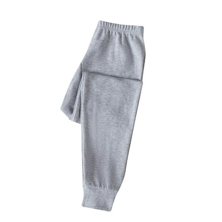 

LNWUY Toddler Kids Girls Fall Winter Fleece Thicken Warm Length Pants Stripe Color Block Sweatpant Elastic Waist Trousers Gray 140
