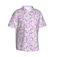 thumbnail image 2 of Unicorns Colorful Pattern Hawaiian Shirts For Men, Summer Short-Sleeve Relaxed-Fit Button-Down Shirts 3x-Large, 2 of 9