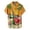 Yellow, variant on SNKSDGM New Trending My Items Mens Fashion Casual Christmas Printed Lapel Button Shirt Top