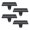 Black, variant on Tibvox Set of 4 Christmas Mantel Hook Hangers for Stocking Hanging and Christmas Decors
