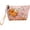 Small Pink Floral F, variant on Cosmetic Bag Organizer,Mini Canvas Makeup Pouch, Compact Travel Toiletry Bag For Women, Portable Purse Makeup Storage Case, Small Zipper Cosmetic Organizer For Handbag And Daily Use, 1 Pack