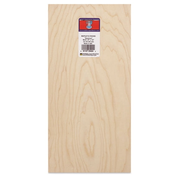 Midwest Products Maple Plywood - 3/8" x 6" x 12"