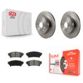 thumbnail image 1 of Transit Auto Rear Disc Brake Rotors and Semi-Metallic Pads Kit for Car Lexus IS300 IS350 GS350 RC350 RC300 IS200t GS450h GS300 RC200t GS200t K8S-101957, 1 of 11