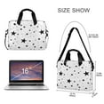 thumbnail image 3 of Laptop Bag Laptop Briefcase 15.7 x 3 x 11.8 Inches Laptop Bag Briefcases Laptop Storage Travel Laptop Bag Work Laptop Bag Black Star Seamless, 3 of 8