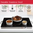 thumbnail image 2 of Classic Cuisine 24x17 Large Stainless-Steel Electric Warming Tray, 2 of 7