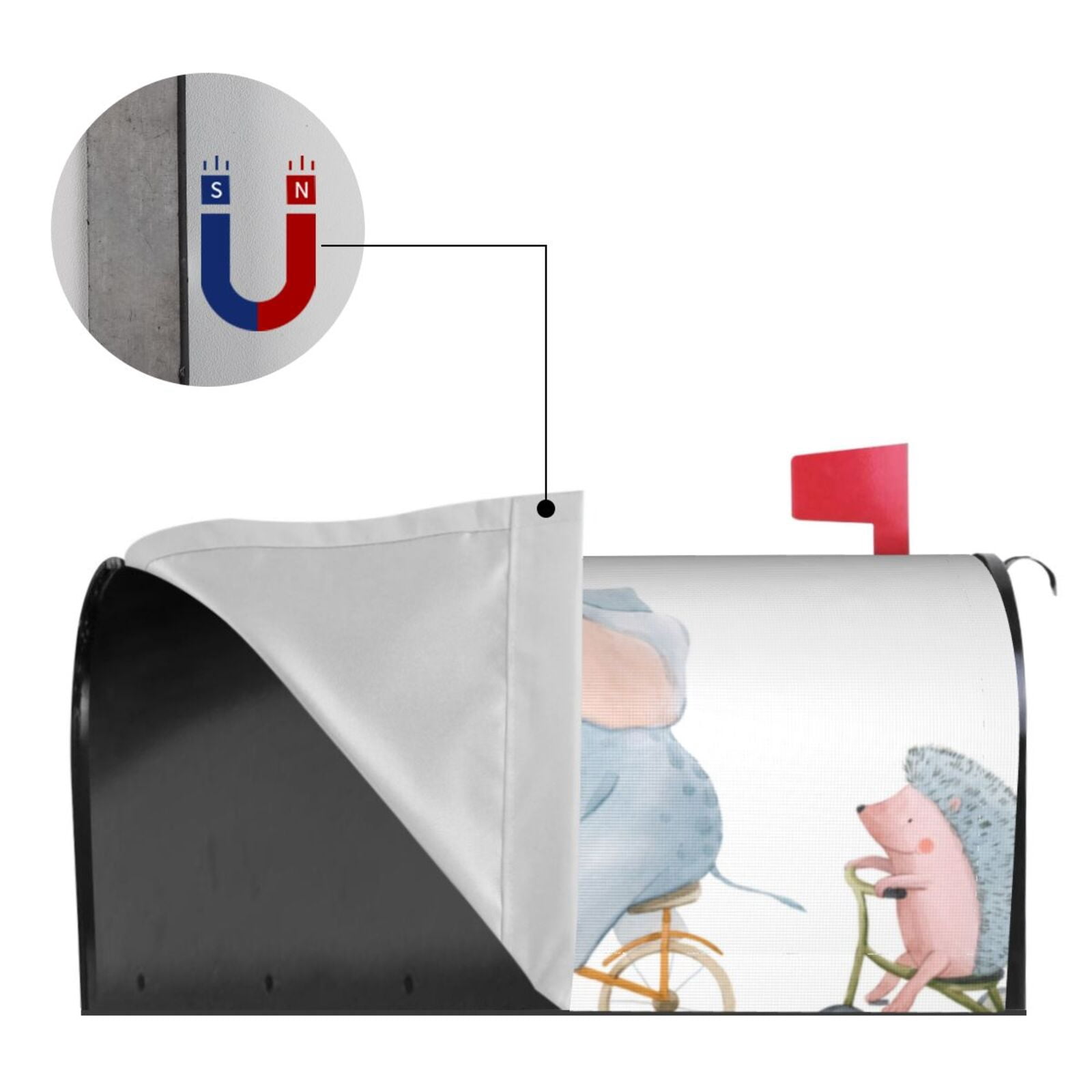 Kdxio Magnetic Mailbox Cover 21x18 in Mailbox Cover Outdoor Decoration Holiday Mailbox Covers for Home Garden Yard-21x18 in