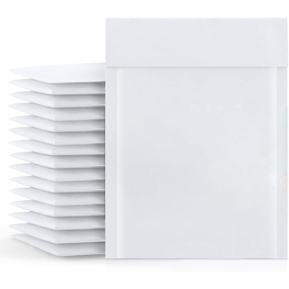MMBM 4500 Pieces White Kraft Bubble Mailers Padded Envelopes Self Seal Bags #00 5x10