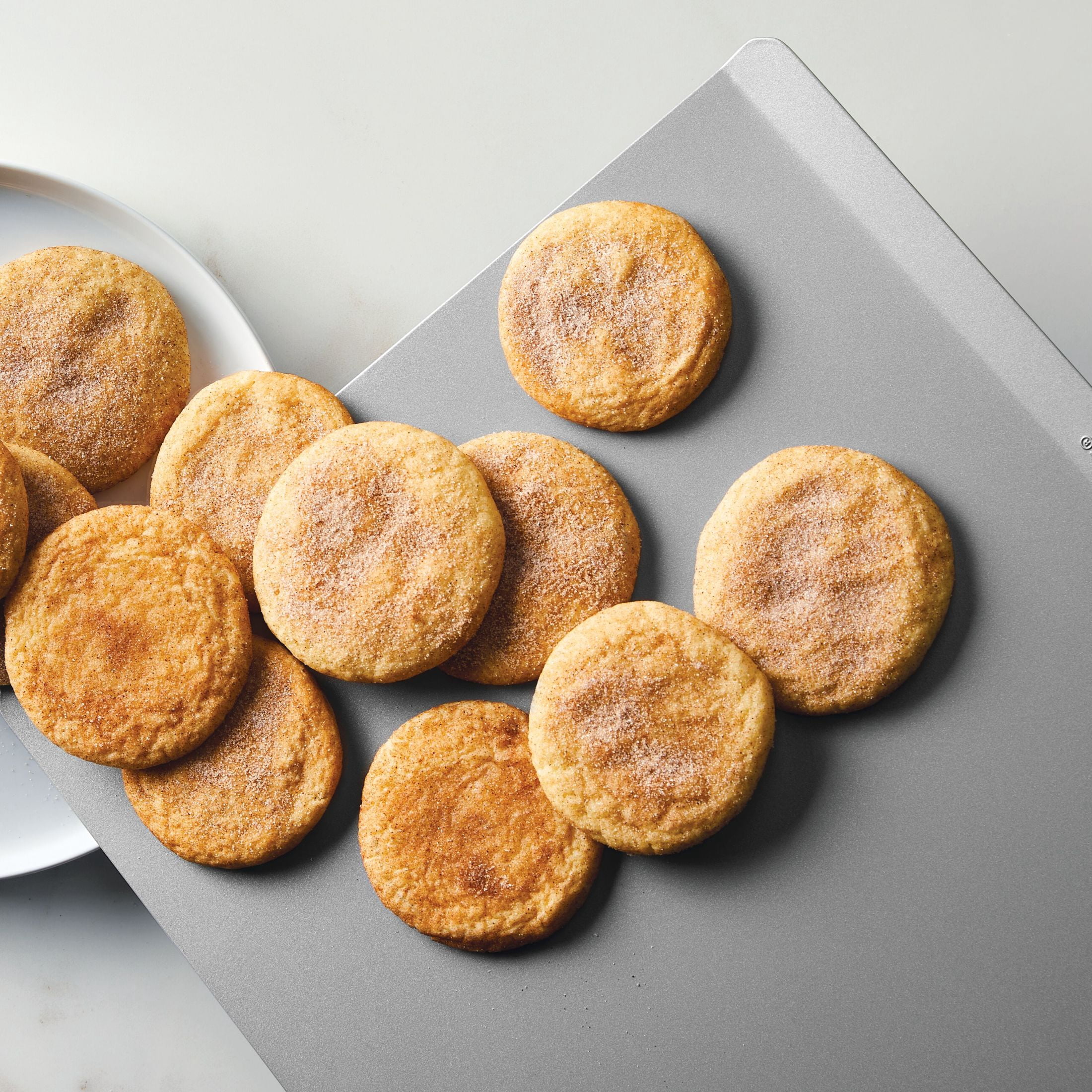 Farberware GOLDENBAKE 15.5x20 Inch Nonstick Jumbo Cookie Sheet, Dishwasher Safe and Oven Safe to 450°F, Light Gray