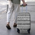 thumbnail image 3 of Black Geometric Striped Pattern Luggage Cover Fashion Suitcase Cover Baggage Covers Fit 25-28 Inch Luggage (Go Travel), 3 of 5