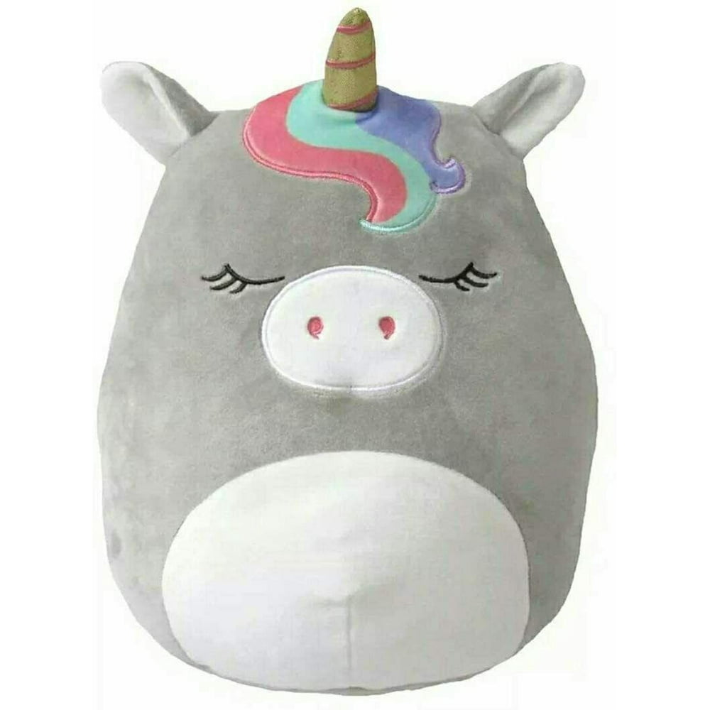 Kelly Toy - Squishmallow 8 Inch Plush | Teresa the Grey Unicorn w/ Rainbow Bangs - Walmart.com