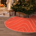 thumbnail image 6 of Daiia Salmon Fish Meat Drawing Merry Christmas Tree Skirt , Xmas Large Lace-up Tree Skirt, Santa Snowflakes Rustic Home Decorations New Year Party Farmhouse Decor-36", 6 of 7