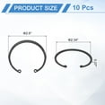 thumbnail image 2 of 10 Pack 2-7/16"(62mm) Retaining Ring Circlip, Snap Rings C-Clips, Black, 2 of 6