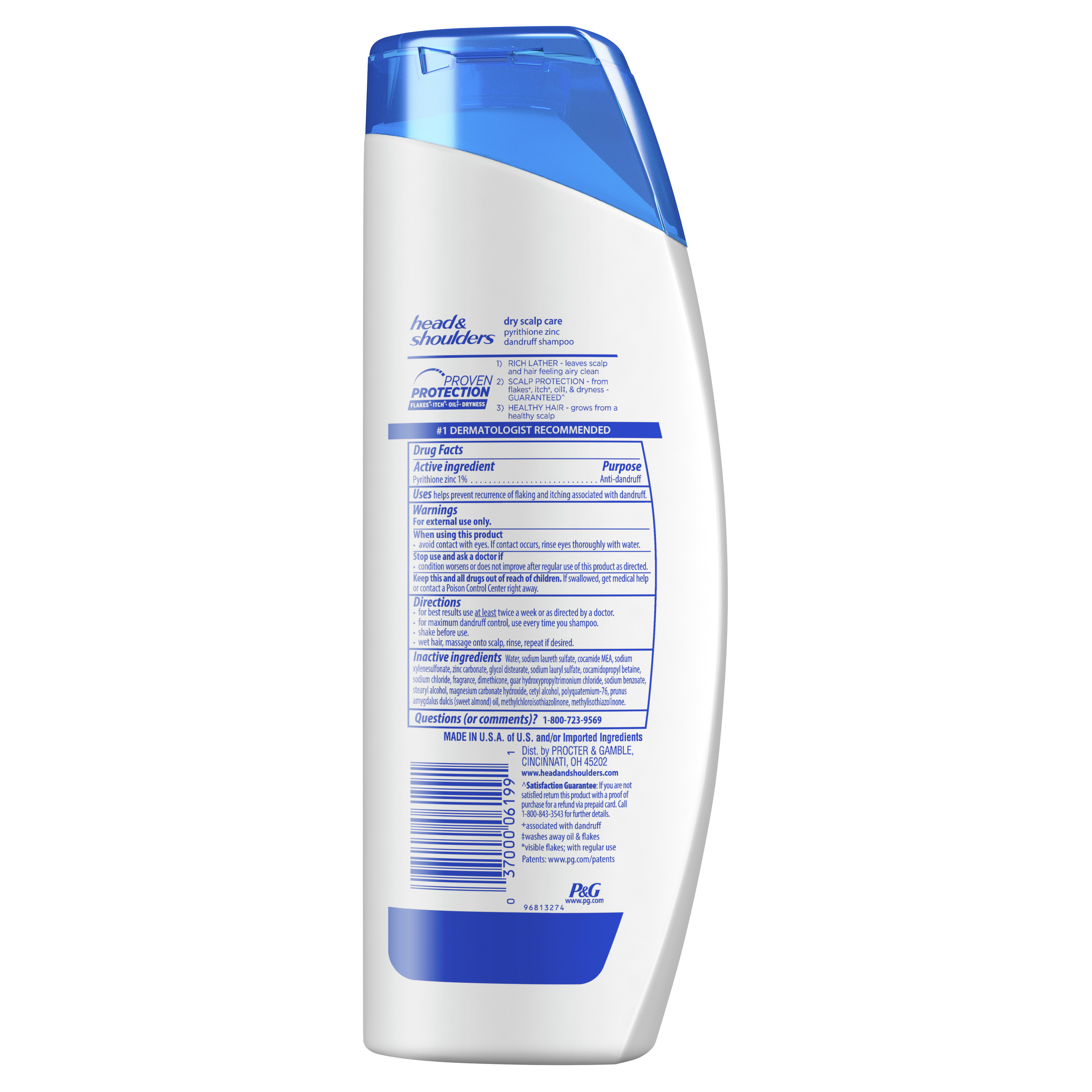 Head & Shoulders Anti-Dandruff Shampoo, Dry Scalp Care, 13.5 fl oz - image 3 of 7