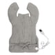thumbnail image 1 of Almohadilla térmica trasera Ajuste de temperatura de 6 niveles Almohadilla térmica trasera eléctrica drapeable Calentador trasero de felpa suave Gris plateado Enchufe estadounidense 110 V, 1 of 14