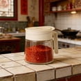 thumbnail image 2 of Empty Glass Seasoning Container, Glass Salt and Pepper Shaker Jars Bottles with Spoon, Large Capacity Spice Jars for Kitchen Cooking, 2 of 6