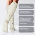 thumbnail image 2 of Calcetines de compresión LEVSOX de algodón de 20 a 30 mm Hg hasta la rodilla, 2 pares, 2 of 7