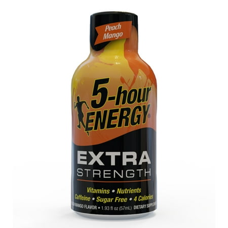5-Hour Energy Energy Shot, Peach Mango, 1.93 Fl Oz, 1 Ct