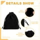 thumbnail image 3 of Bolsa para auriculares Uxcell 2 Pcs 4.72x3.94 pulgadas Funda de transporte para auriculares de diadema suave con cordón negro, 3 of 6