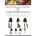 thumbnail image 2 of MixMatchy Women's High Waisted Pleated Plain A-line Tennis Mini Skirt with Back Zipper, 2 of 5