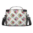 thumbnail image 3 of Lunch Box Pioneer Flower Floral Print Pattern Insulated Lunch Bag for Women Men,Medium Leakproof Lunchbox Cooler Bag Adjustable Strap,10 X 6.7 X 8 Inches, 3 of 6
