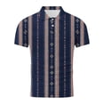 thumbnail image 4 of Gamivast Summer Shirts Tropical Print Golf Shirts Quick Dry Lapel Collar Casual Shirts Soft Stretchy Button Placket Business Office Work, 4 of 5