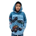 thumbnail image 2 of Monster Jam Little Boys' Sublimated Fleece Hooded Sweatshirt Icy Slate Blue, 2 of 8