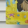 thumbnail image 4 of Caroline's Treasures BB2081CHF Longhair Black and Tan Dachshund Summer Beach Flag Canvas House Size , Large, multicolor, 4 of 4