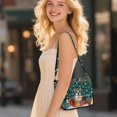 thumbnail image 3 of ZUXONGSY Frenchie Gift Snowflake Print Shoulder Handbag for Women Small Crossbody Bag Waterproof Satchel with Adjustable Wide Strap for Working Dating, 3 of 7
