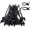 8.3" x 0.2" (40Pcs), variant on 60 count Push Mount Zip Ties, Nylon  Mount Wire Ties Snap in  Zip Ties, Black Push Mount  Ties Automotive Zip Ties Fastener Wire Harness Clips for Wire Tying (6-Types)