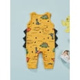 thumbnail image 4 of Newborn Baby Boys Sleeveless Animals Print Romper Dinosaur Printed Jumpsuit Infant Toddler Boy Summer 3D Dinosaur Clothes, 4 of 8