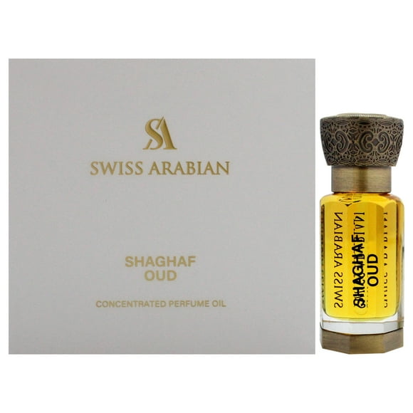 Swiss Arabian Shaghaf Oud, Arab Perfume Oil for Women and Men, 12 ml