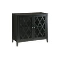 thumbnail image 2 of Gzxs Sideboard Cabinet with 2 Glass Doors, Kitchen Buffet Cupboard Display Cabinet for Living Room Bedroom, 34"L x 15"W x 30"H, Black, 2 of 7