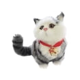 thumbnail image 2 of SKyggJG34 cat stuffy cute girl stuff 3 yr old girl gifts Cat Toys Stuffed Sounds Cats That Look Real Stuffed Cat Pillow Realistic Stuffed Animal Birthday Toys, 2 of 8