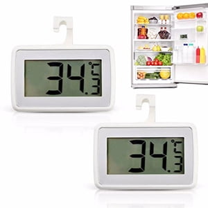 fastboy 2x White Room Thermometer With Waterproof LCD Display Fast Read Accurate Kitchen Thermometer