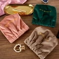 thumbnail image 3 of Vintage For Women Multifunctional Simple Small Velvet Travel Toiletry Bag Storage Bag Women Cosmetic Bag Lipstick Case COFFEE, 3 of 8