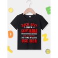 thumbnail image 2 of I HAVE A CRAZY NANA Print Tee, Boys' Casual & Trendy Crew Neck Short Sleeve T-shirt For Spring & Summer, Boys' Clothes For Outdoor Activities, 2 of 6