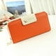 thumbnail image 3 of EX Cartera larga con cremallera de dos pliegues en posición de múltiples tarjetas, cartera larga con cremallera para mujer, bolso de mano, 1 pieza, 19*10*3,5 cm, naranja brillar Electrónica, 3 of 3