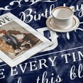 thumbnail image 4 of Happy Birthday Gifts for Dad from Daughter and Son Birthday Gifts Ideas for Dad from Daughter Birthday Decorations for Dad from Son Happy Birthday Gifts to Dad Throw Blankets 50x60 Inches, 4 of 6