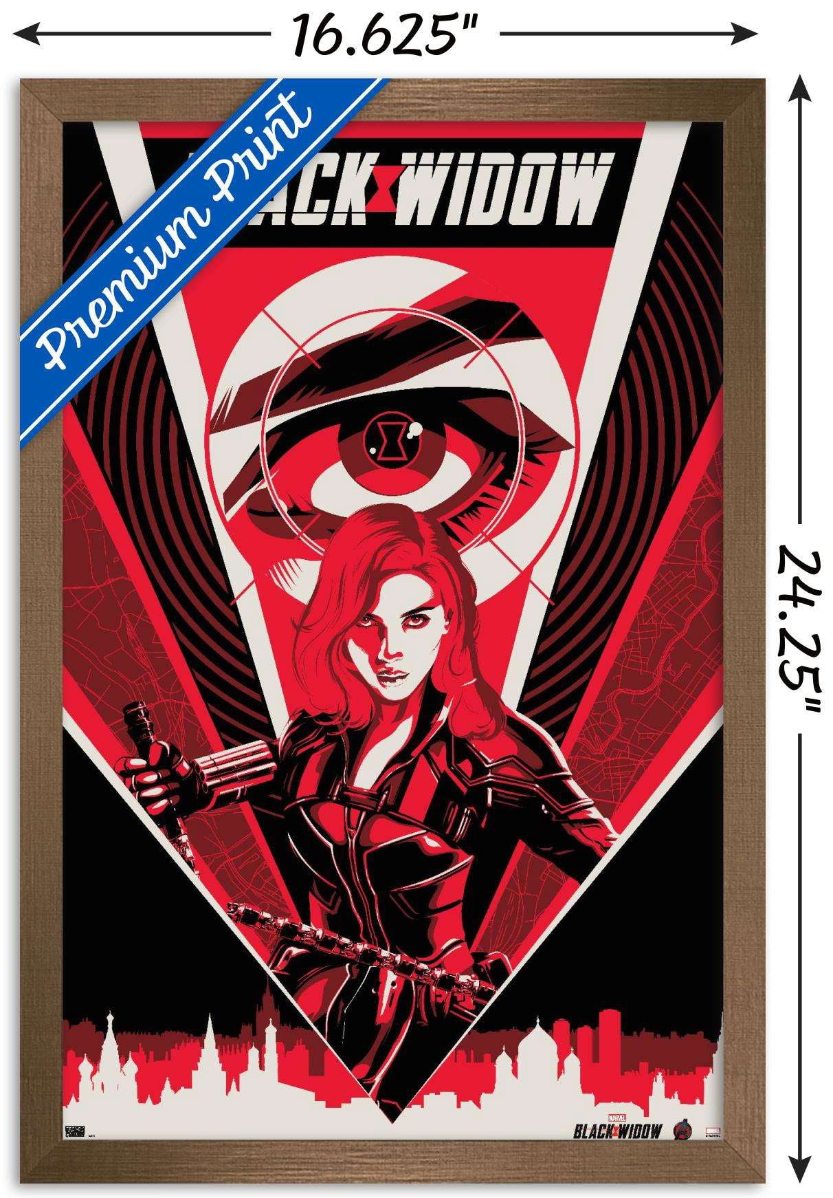 Marvel Cinematic Universe - Black Widow - Eye Wall Poster, 14.725" x 22.375", Framed