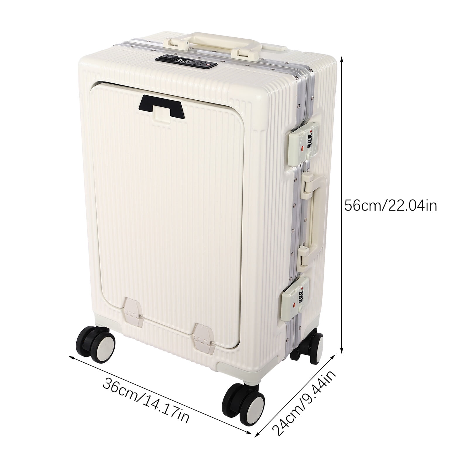 20" Smart Boarding Suitcase with USB Port, TSA Lock & Laptop Compartment – Durable, Lightweight, and Secure for Business & Leisure Travel