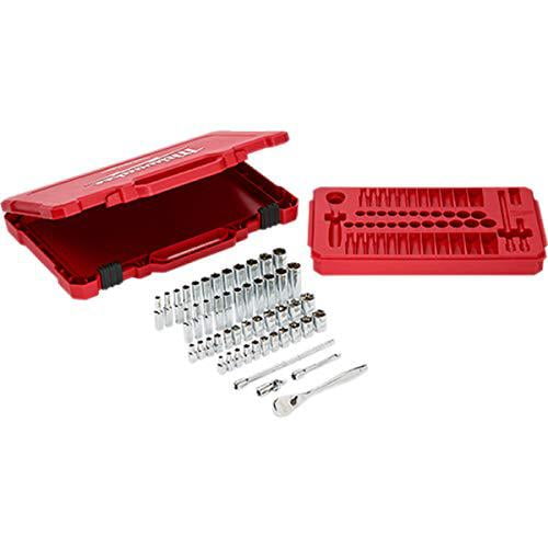 MILWAUKEE'S Electric Tools MLW48-22-9004 1/4In Ratchet & Socket Set - SAE & Metric