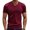Wine, variant on Yiaimeir Men's Loose Stretch Quick Dry Breathable Sport Vintage Short Sleeve Streetwear,Size M-3XL