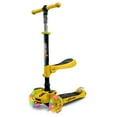 thumbnail image 1 of Hurtle ScootKid 3 Wheel Toddler Child Ride On Toy Scooter w/ LED Wheels, Yellow, 1 of 7