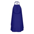thumbnail image 3 of SMihono Robes Bohémiennes d'Été pour Femmes Grande Taille Mode Aguichant Sans Manches Col Rond Ample Robe Irrégulière, 3 of 4