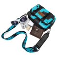 thumbnail image 4 of Bandolera Montana West Wrangler con estampado de vaca, color turquesa, 4 of 6