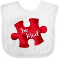 thumbnail image 3 of Inktastic Autism Awareness Be Kind Red Puzzle Piece Boys or Girls Baby Bib, 3 of 4